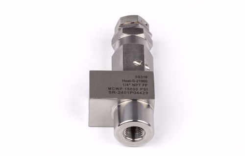 Picture of Pressure Relief Valve - High Pressure - 15 KPSI