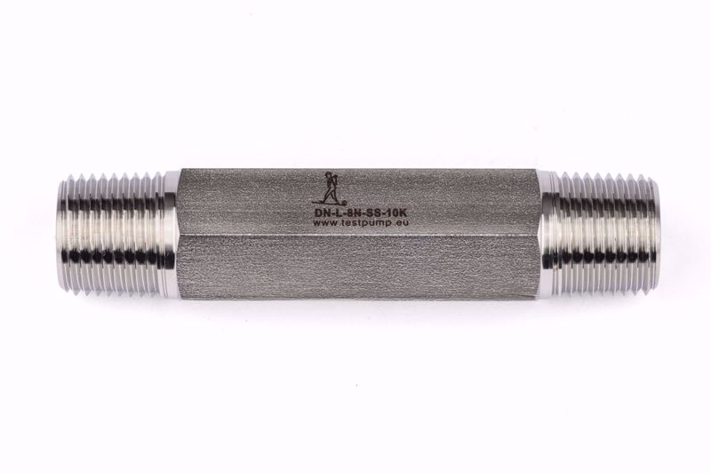 Afbeelding van Dubbel nippel 1/2" NPT Male - Verlengd - 100mm