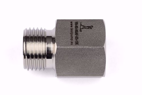 Picture of Adapter 1/2" BSP acc. EN 837 female x 1/2"BSP male, 60 degree cone