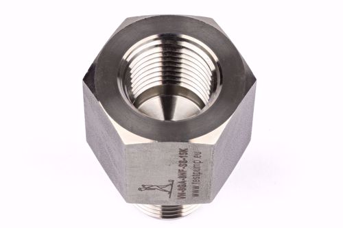 Picture of Adapter 1/2" BSP acc. EN 837 Male x 1/2" NPT Female